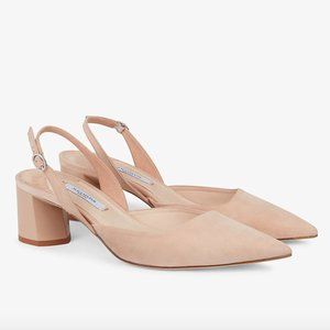 MM LaFleur - The Irene Slingback - Beige Suede - Size 7.5